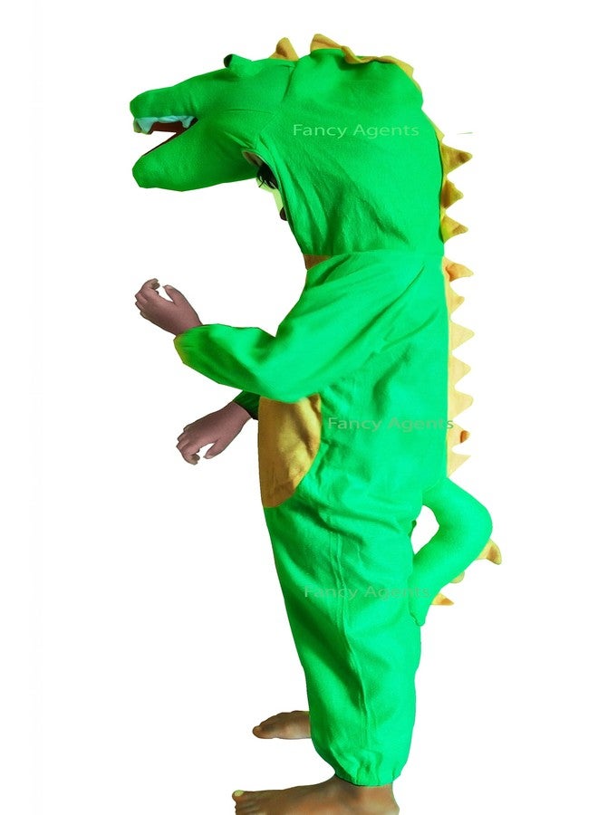 Fancy Agents dinosaur costume for kids boy and girls, animal dress for boys & girls, fancy dress for Halloween, school annual function, theme, cosplay, wild animal function (2-3 Years) - Image 2